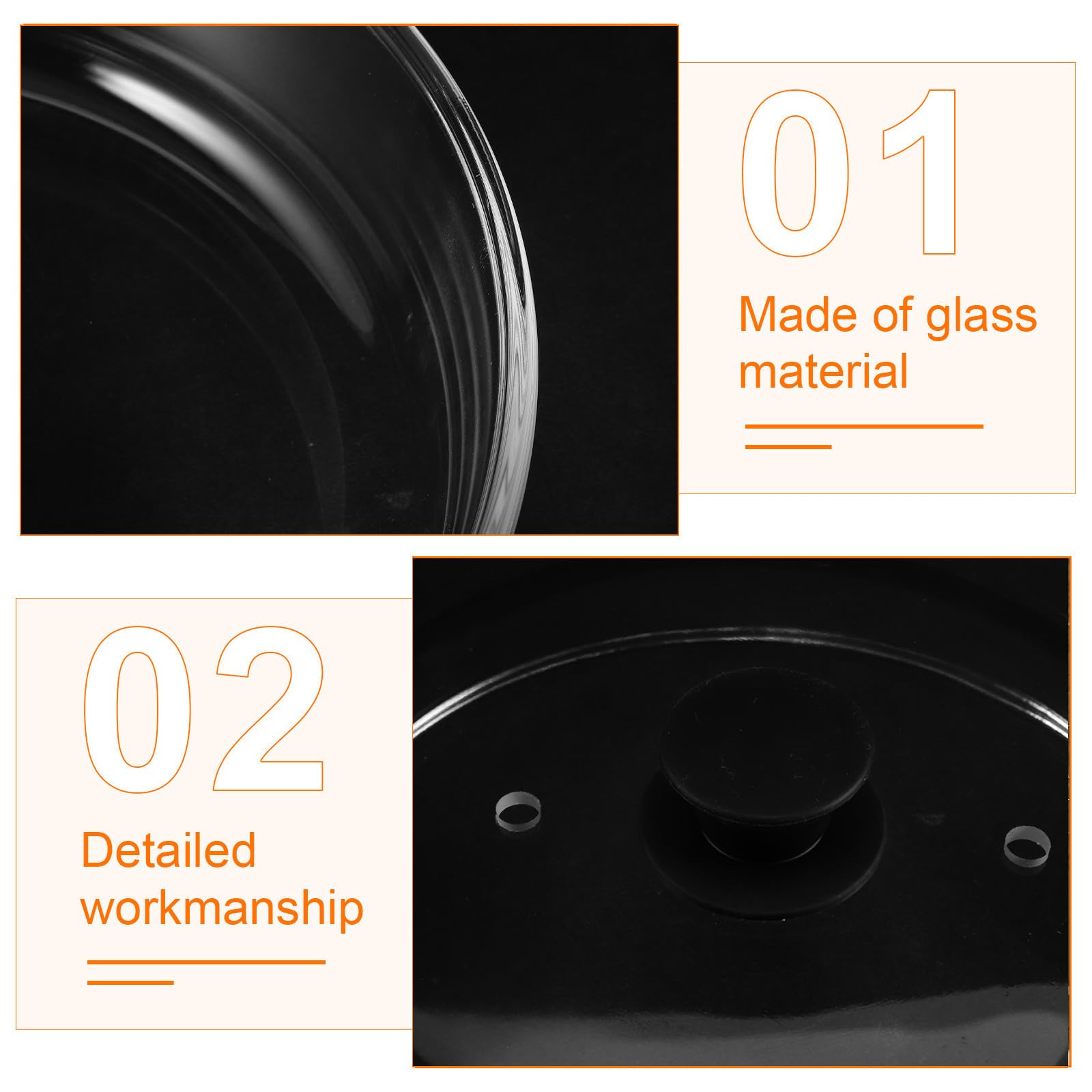 GALPADA Tapa Anti Salpicaduras para Microondas de Vidrio de Borosilicato con Ventilación, Forma de Cúpula, Transparente y Apta para Lavavajillas, Adecuado para Cocina y Uso Doméstico