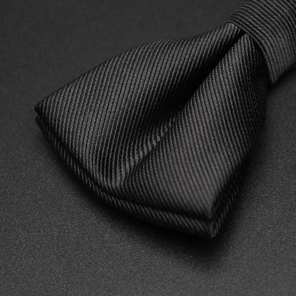 Muszka Do Krawata Muszka Do Krawata Wstępnie Zawiązanakoreański Męski Czarny Pana Młodego Kołnierza Ołowiu Krawat Powierzchniowy Kolor Suped Brytyjski Łuk-Temperament Czarny Muszka