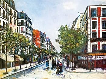 Utrillo、PARIS、希少画集画、新品額装付 Utrillo、PARIS、希少画集画、新品額装付