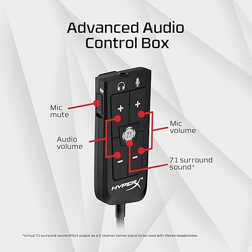 Miniatura 5 de Auricular para juegos HyperX Cloud II con sonido envolvente 71 Metal Gun Metal