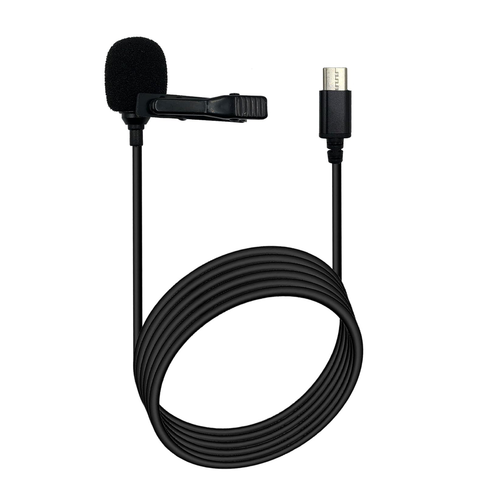 SPTSSWET Type C Lavalier Microphone Compatible with Insta360 X4 High Sensitivity Omnidirectional Camera Microphone for YouTube Recording Podcasting