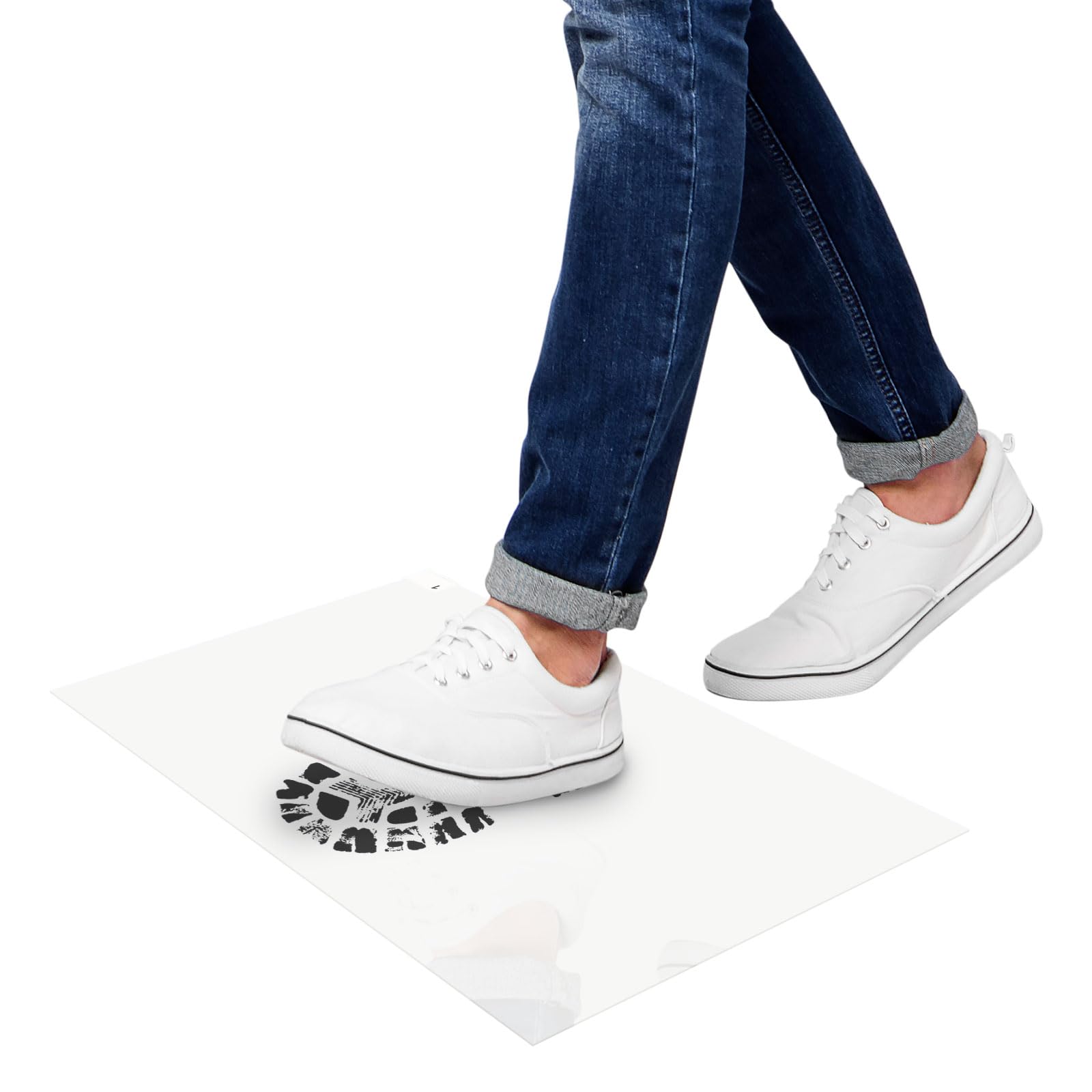 sourcing map 5Pcs Tapis Adhésifs pour Salle Blanche, 13" X 17" en Polyéthylène, Capture la Saleté Et la Poussière, pour Salle Blanche, Entrepôt, Laboratoire, Blanc