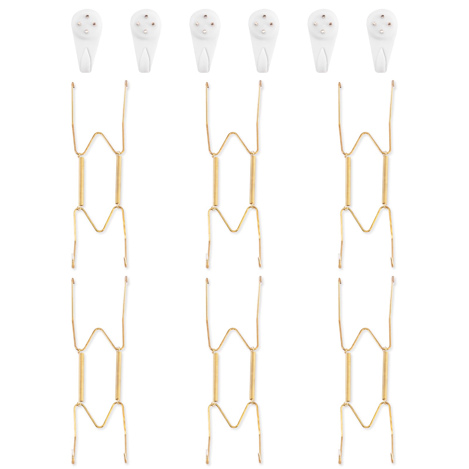 Bilillo 6 Pack Plate Hangers for The Wall, Fits 8-10 inch Decorative Plate