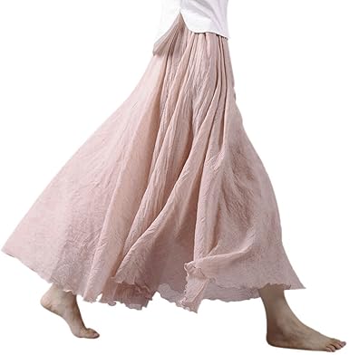 linen skirt amazon