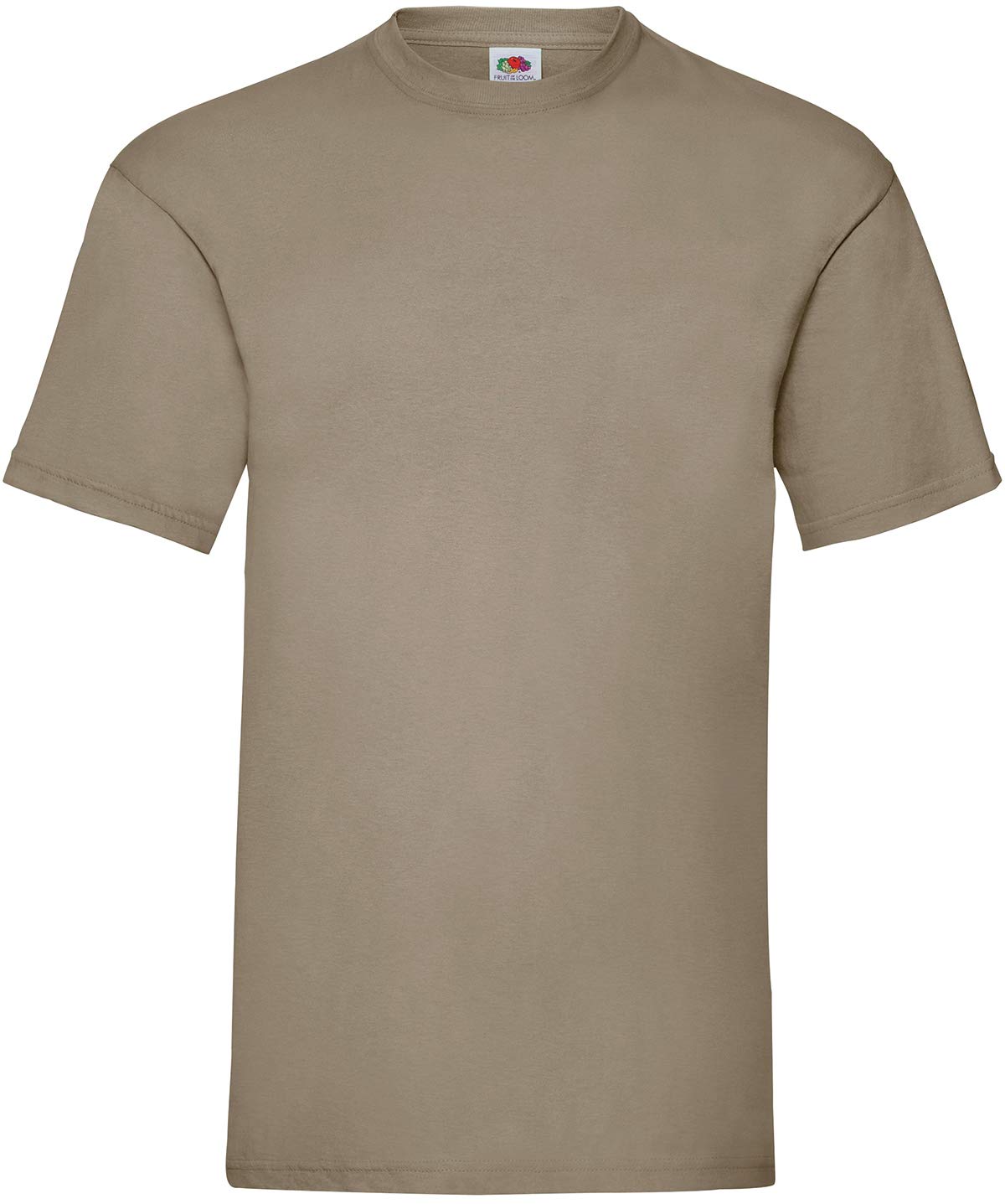 Fruit of the Loom Men's Valueweight Short Sleeve T-Shirt, Khaki, Large