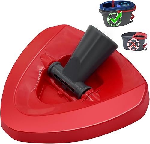 Miniatura 1 de Base de repuesto para fregona giratoria compatible con el sistema de 2 tanques Ocedar RinseClean, solo la base de los cabezales de trapeador