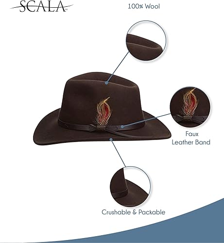 Miniatura 2 de Scala sombrero Classico de fieltro moldeable para hombre