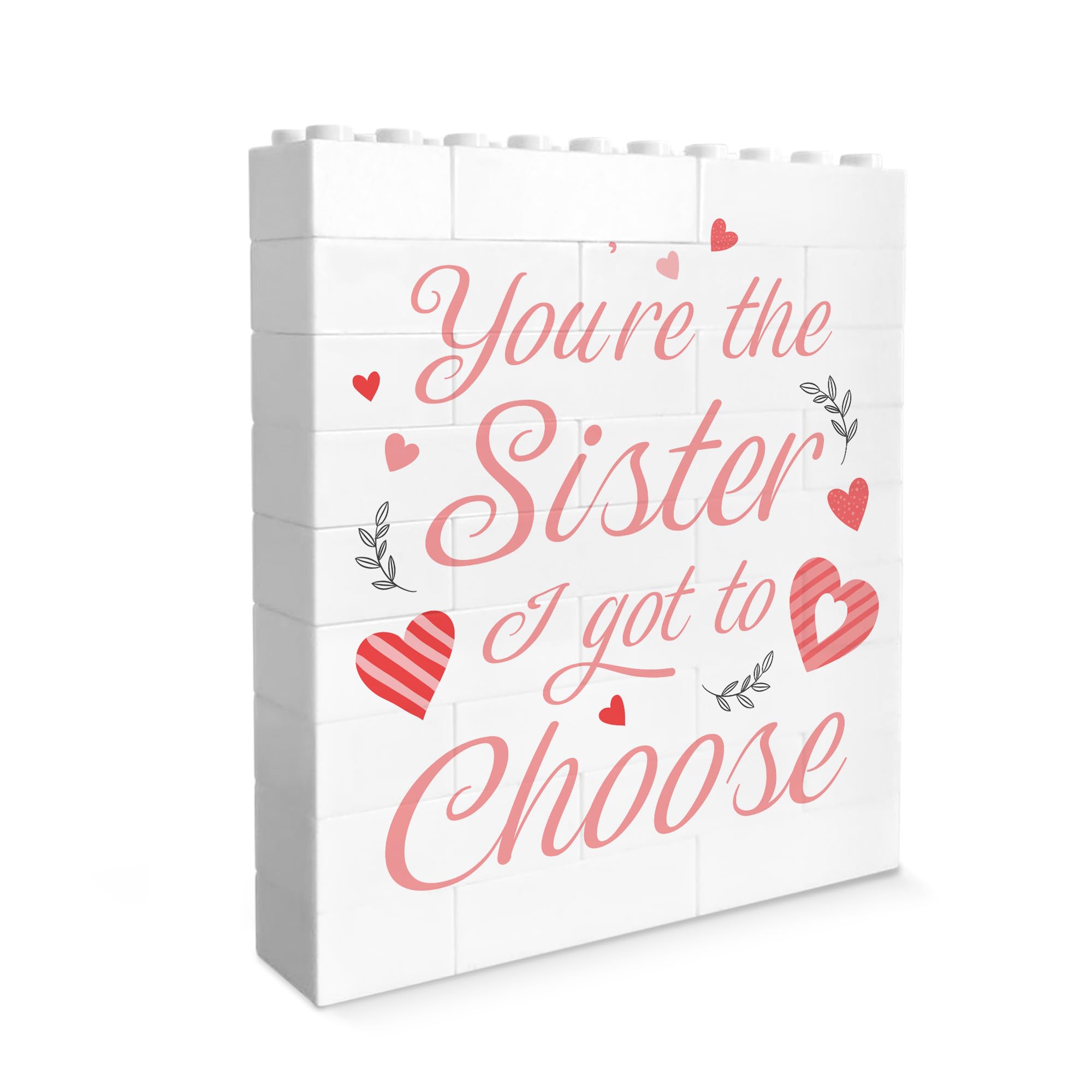 Red Ocean You Are The Sister I Got To Choose, Building Block Sister For Birthday Christmas, For, Puzzle, Keepsake Her, Sisters Are Like Stars