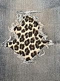 Cheetah Peek-A-Boo Iron On Patches by Holey Patches in Assorted Sizes (3' x 5' Set of 2)