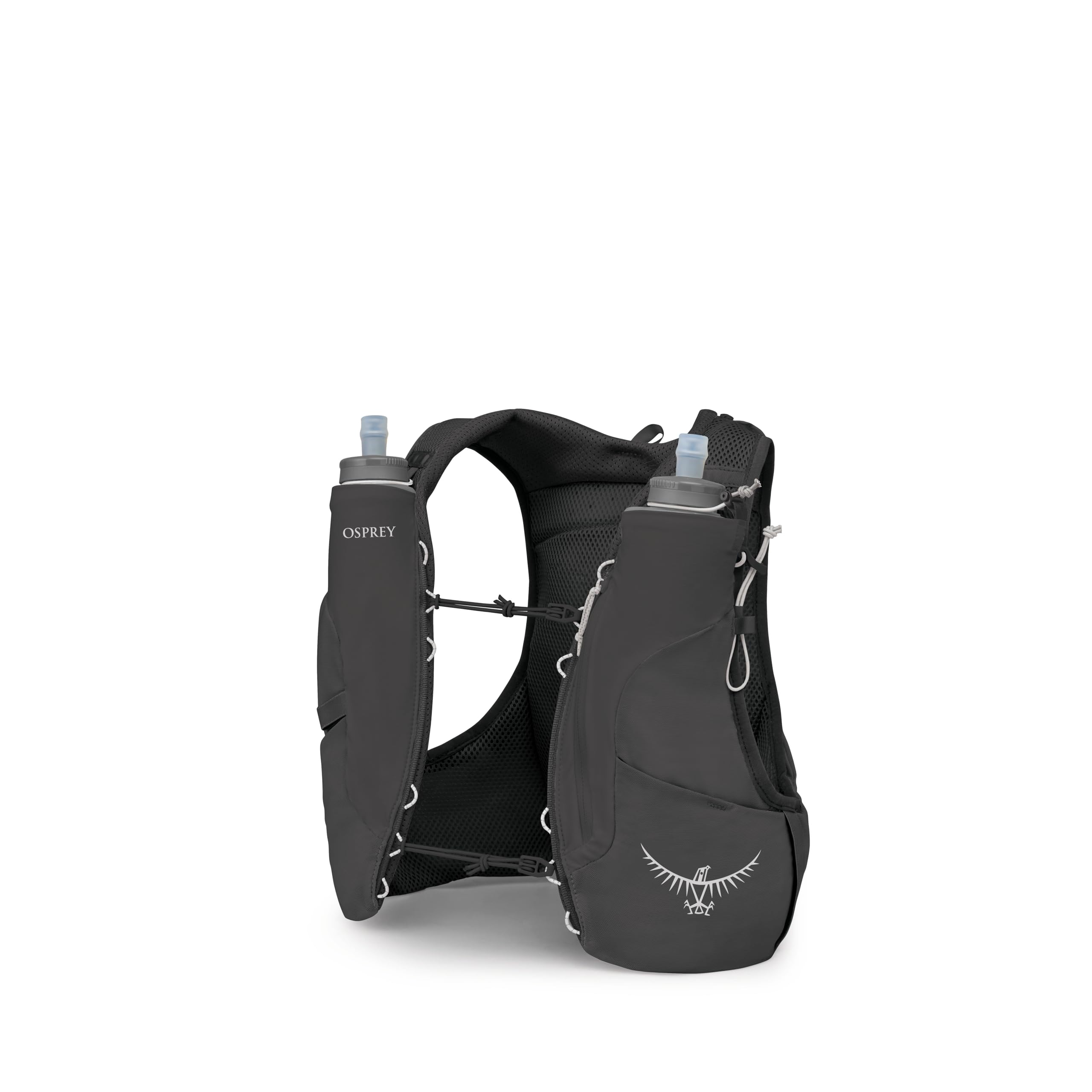 Photo 1 of Osprey Dyna 1.5L Women's Running Hydration Vest with Hydraulics Soft Flasks - Adjustable Water Pack with Pockets, Black, Small