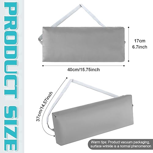 Miniatura 2 de Qunclay Almohada para reposacabezas para muebles de piscina, almohadas para sillas de patio, con banda elástica ajustable, almohada de apoyo para la