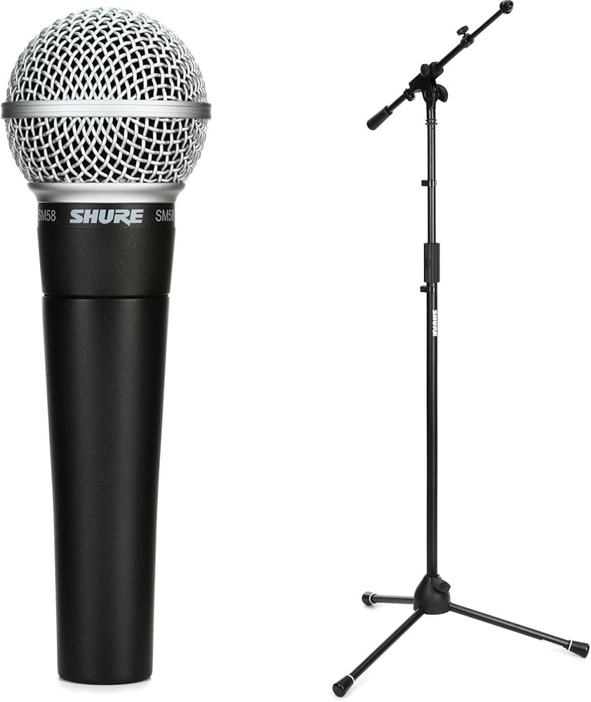 Amazon.com: Shure SM58 Pro XLR Dynamic Microphone with Tripod Mic