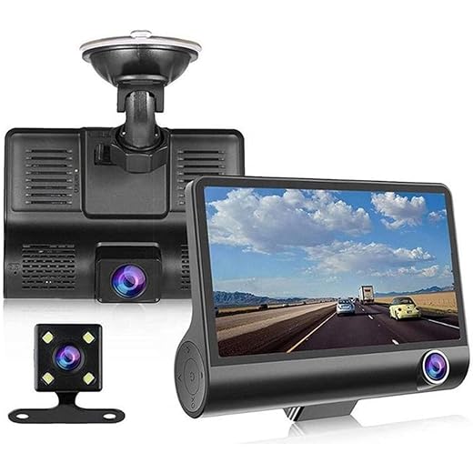 Drumstone 3 Channel Dash Cam 1080P