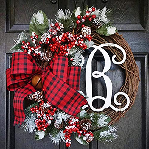 Couronne de pin de Noël de luxe avec fleurs de poinsettia artificielles