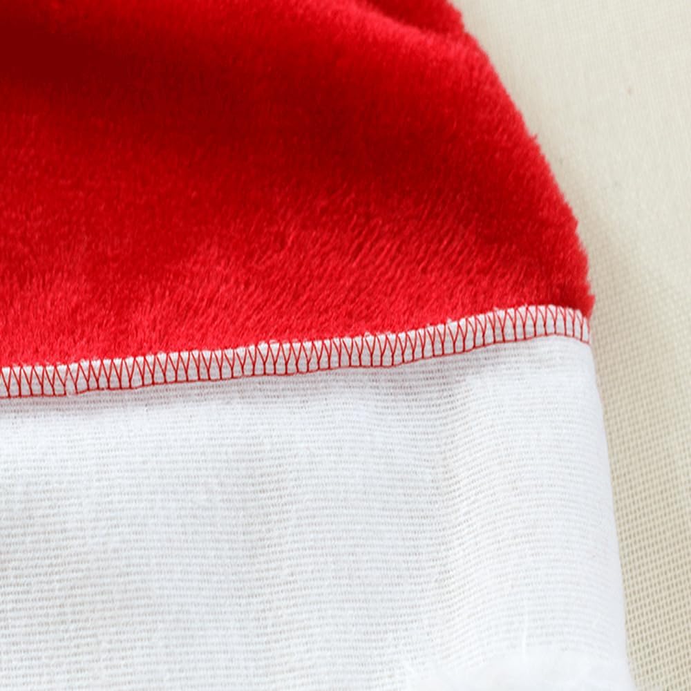 Christmas Hats Santa Hat Kids Adults Holiday Unisex Velvet Comfort Extra Thicken Fur Xmas Hat Women Men Boys Girls - Image 8