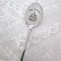 Colher de presente de aniversário de 50 anos para mulheres e homens, presente de feliz aniversário de 50 anos, presente para papai, irmã, 50 anos, presente de aniversário para avó, colher de sobremesa