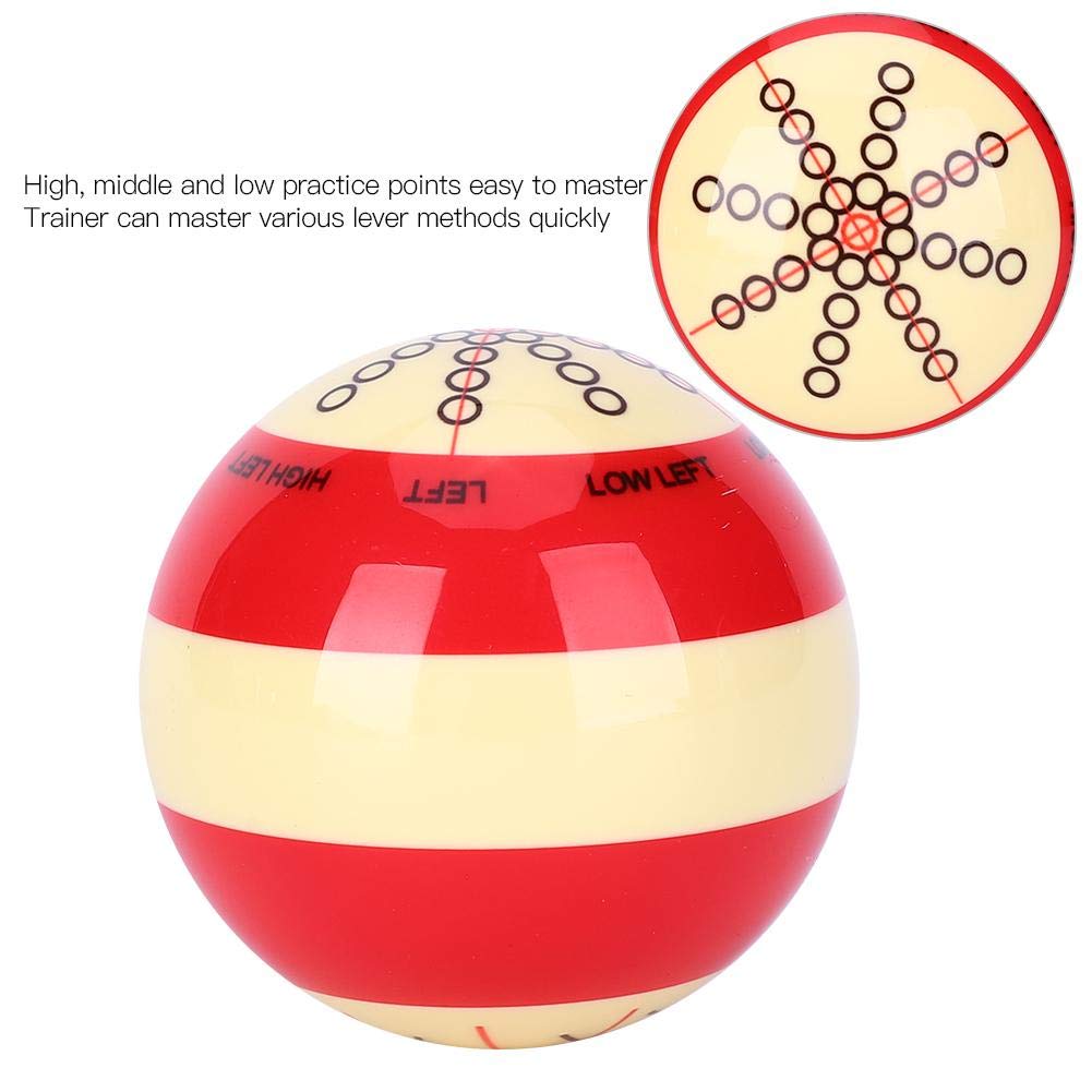 52mm 1 pièces 132g Boule d'entraînement de Billard, Boule de Billard, Balle de Pratique de Billard, pour Les Jeux de Billard méthodes de Levier Club de passionnés de Billard