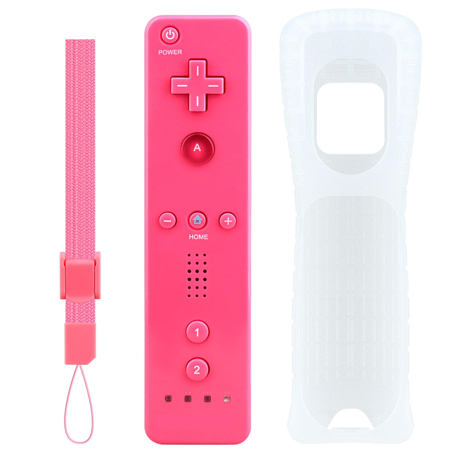 OSTENT Sensore di Movimento Controller Remoto Senza fili Bluetooth per Nintendo Wii/Wii U Console Game Colore Rosa