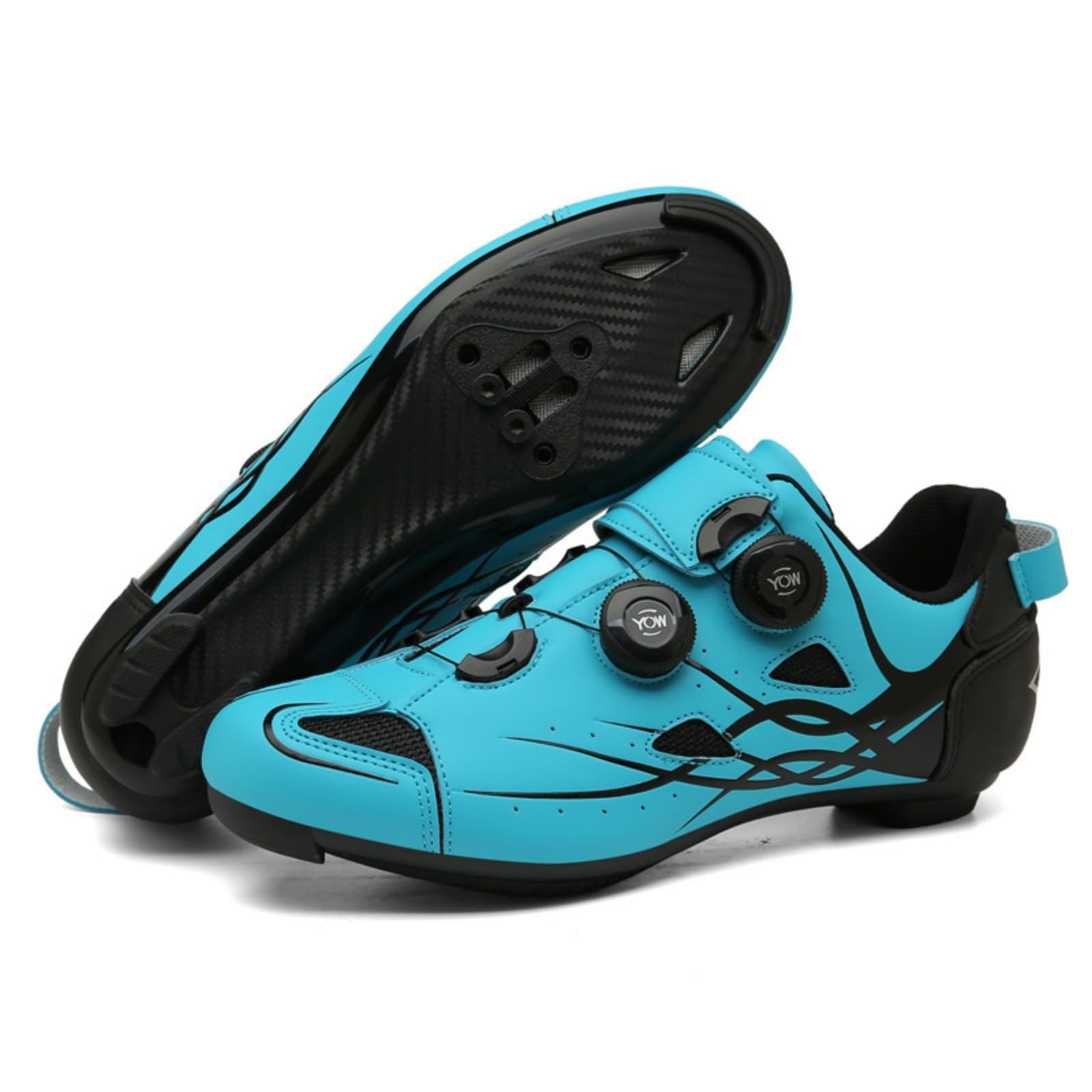 Mateju Scarpe Ciclismo Strada Uomo Donna, 36-47 EU Scarpe Bici da Corsa Uomo Donna con SPD Calas Antiscivolo Traspiranti per Sportive da Esterno