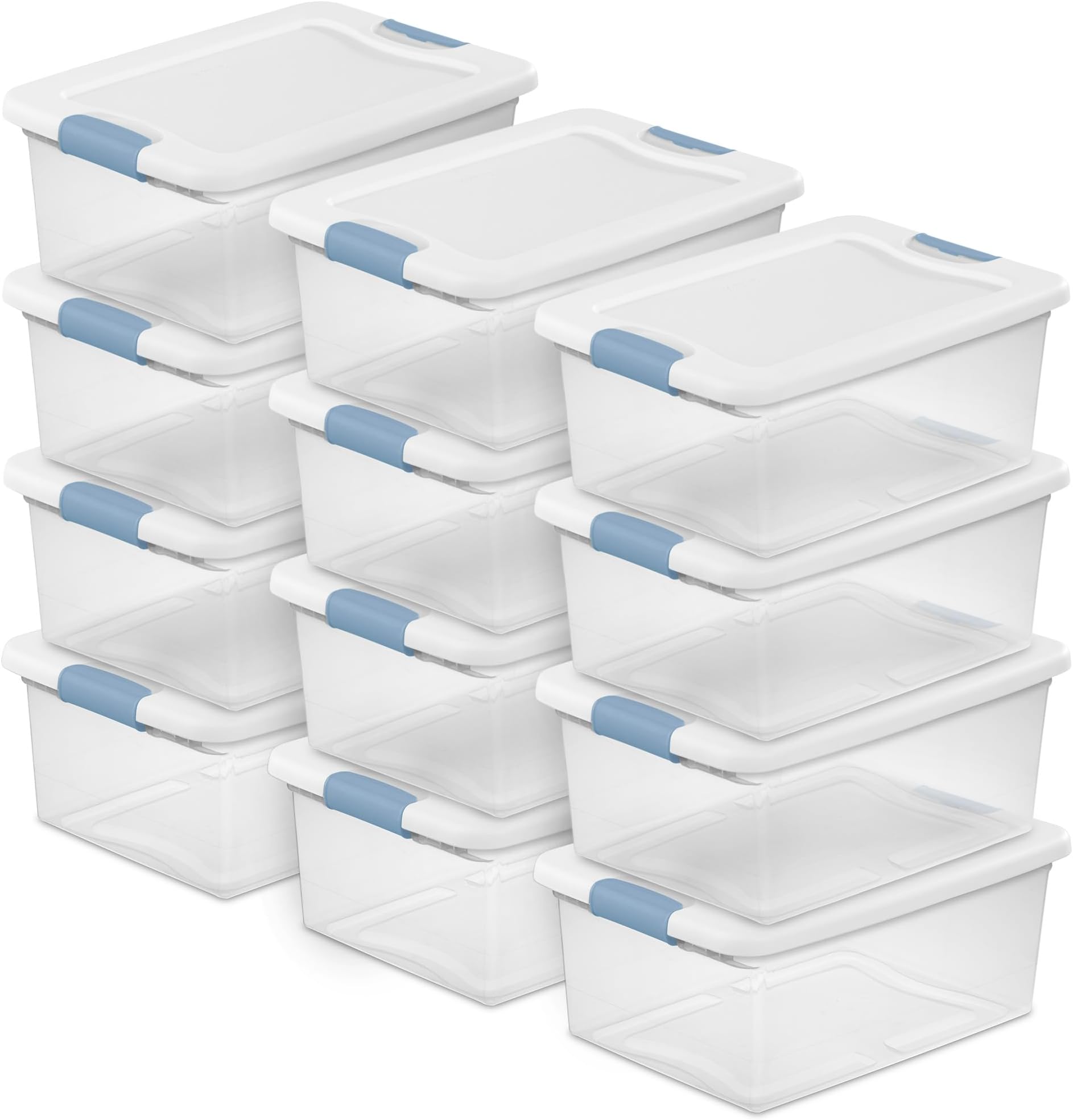 14948012 15 quart/14 L Latching Box (12 Pack)