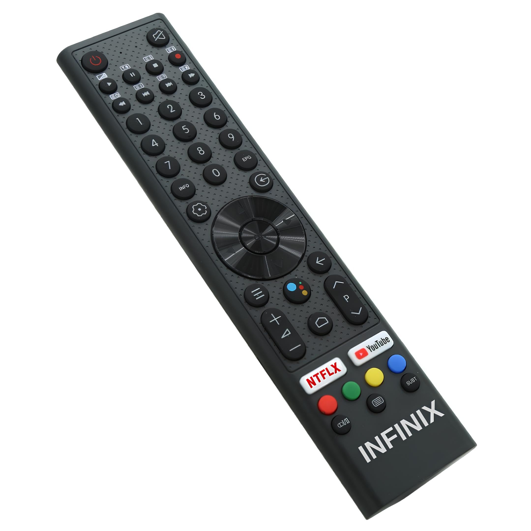K2 Remote for Infinix 4K Smart LED/LCD TVs – Universal Compatible Infinix TV Replacement Remote Controller with YouTube, Netflix Hotkeys (Without Voice Command)-image-1
