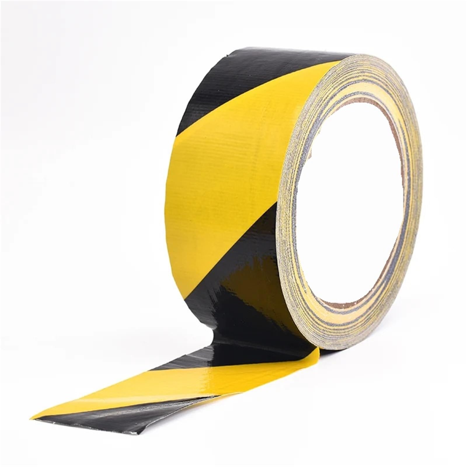 Cinta de señalización para suelos, Amarillo negro 5-100m m de la cinta advertencia peligro marca del piso polietileno(100mm)