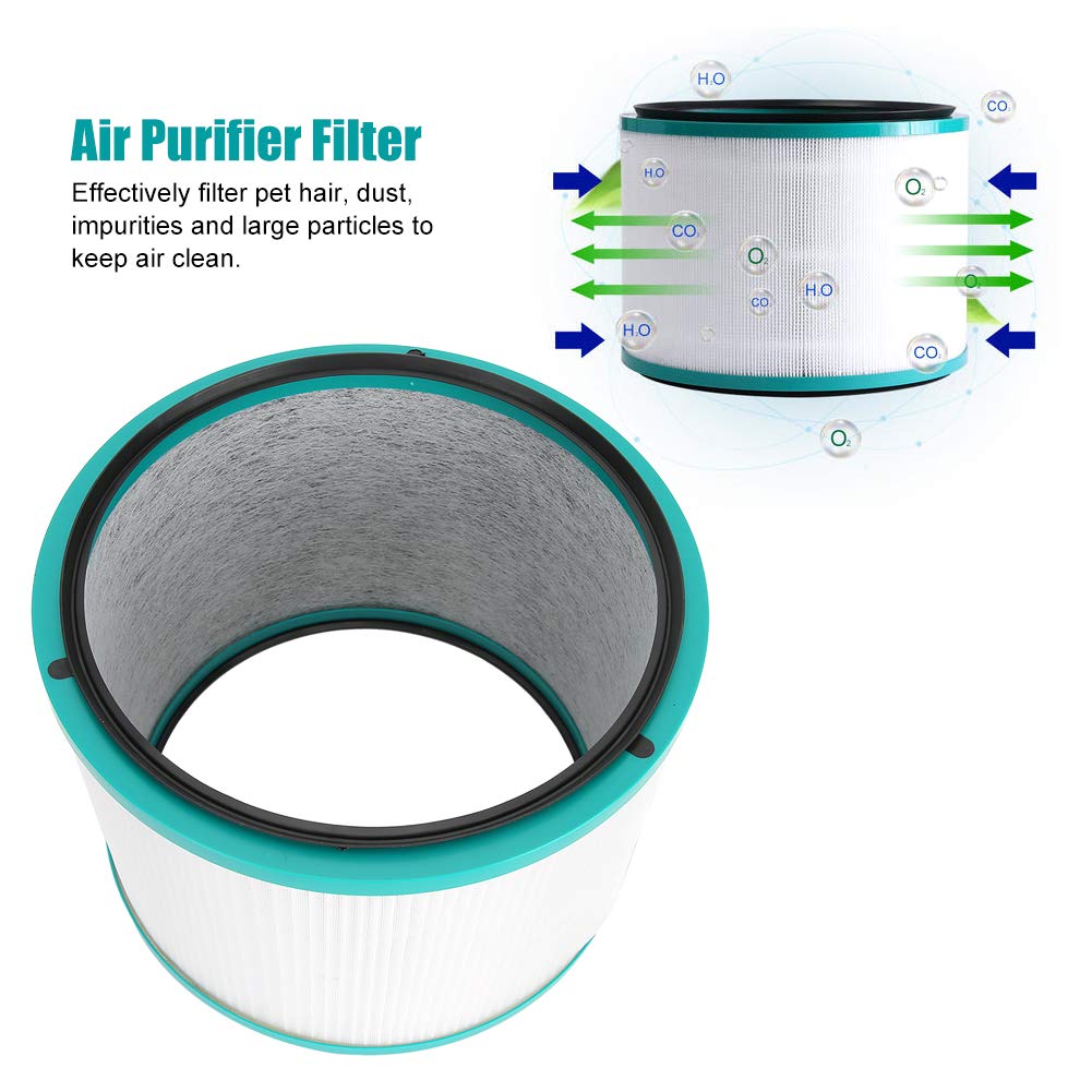 Filtre de filtre à air, accessoire de remplacement de filtre de purificateur d'air en ABS 6.2x8.5x8.5in Convient pour DP01 DP03