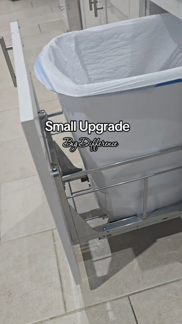 Image of Insputer Pull Out Trash Can Under Cabinet with Push to Open Slides | Soft-Close Slide, Heavy Duty, Not Included Bin, Under Sink Garbage Can Kit for Kitchen, Laundry, Requires 15 inchW X 18 inchD Cabinet