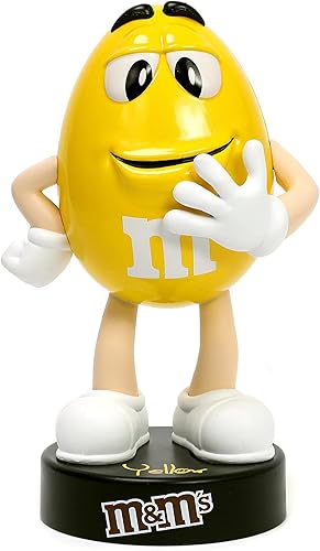 Jada Toys M&M'S - Figura de metal fundido a presión de metal amarillo de 4 pulgadas