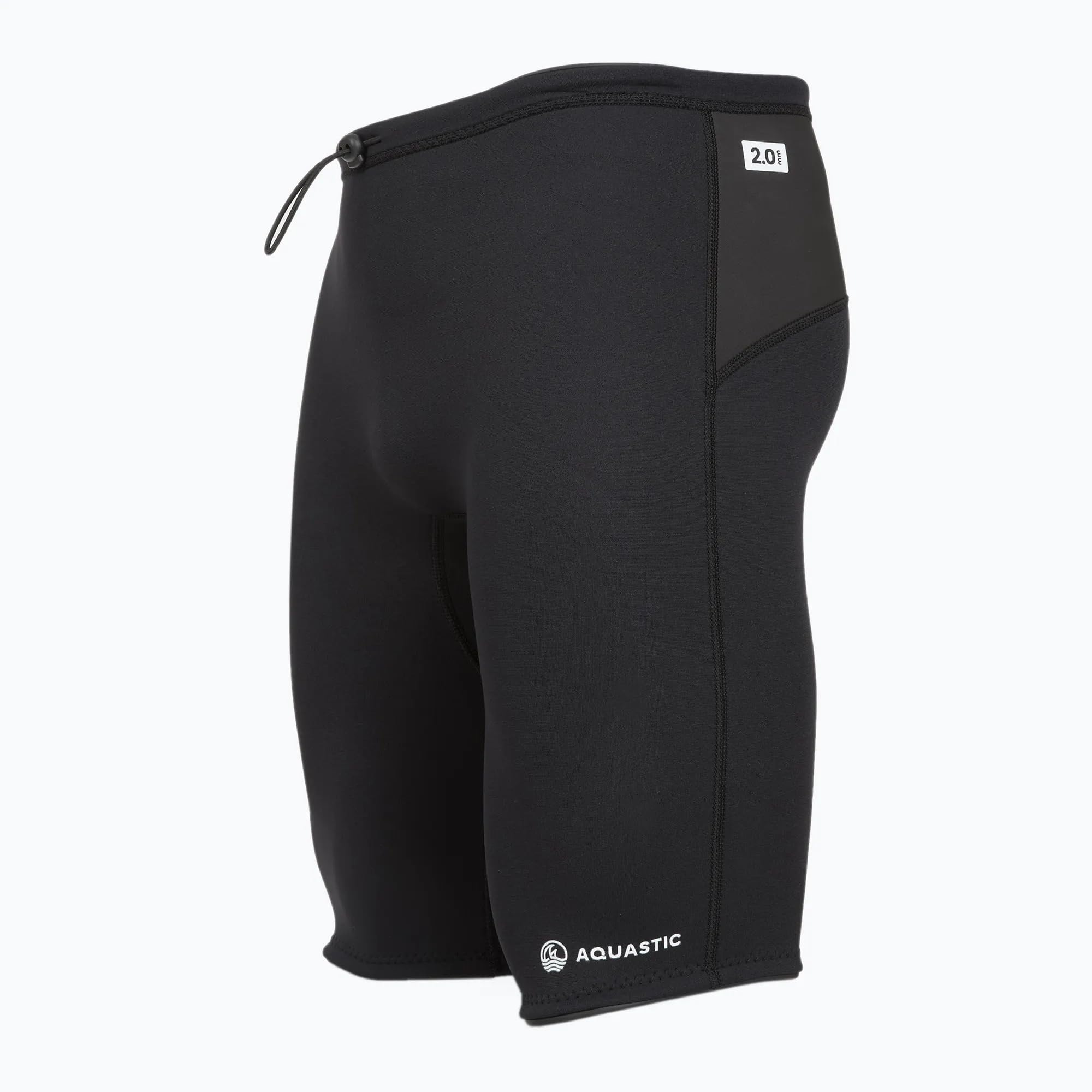 AQUASTIC SeaFlex Neopren-Shorts Herren 2 mm | leichte Neoprenhose für Wassersport | Mesh Skin CR | Sommer | Schwarz