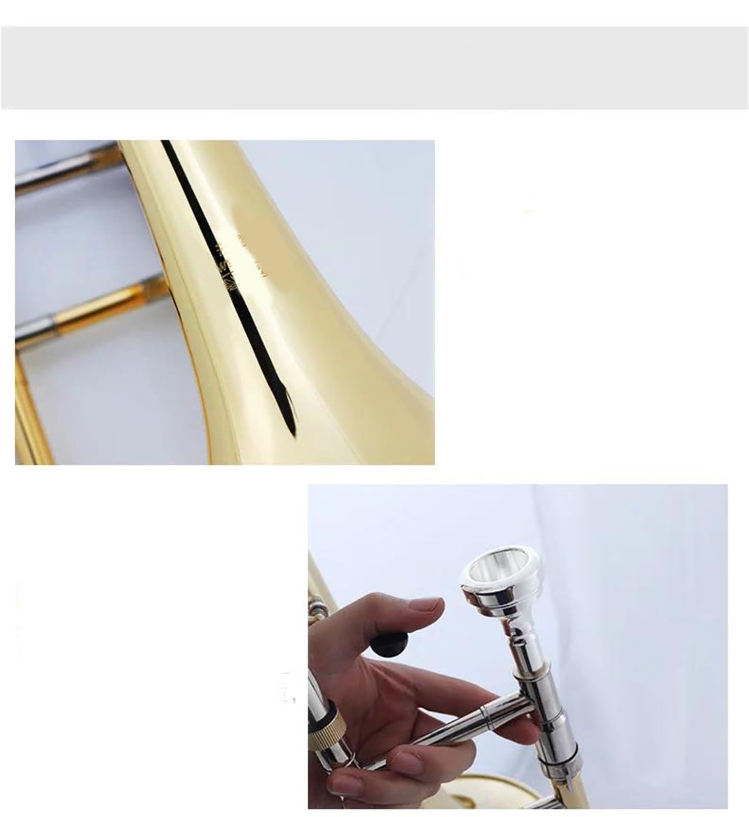 Tenorposaune Blasinstrument Professional Performance Goldlack In BF Profiposaune