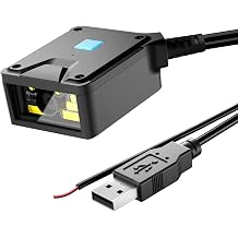 NetumScan 2D Fixed Mount Barcode Scanner Industrial Grade 1D/2D/QR Code Reader with Automatic Induction Detection USB Port Suitable for Self-Service Terminals and Production Line