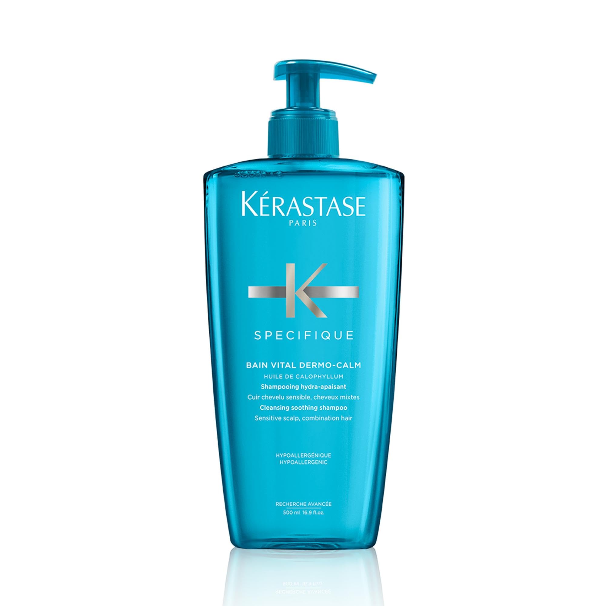 Kérastase Spécifique Dermo-Calm, Champú Hidro-Calmante, Para Cuero Cabelludo Seco o Sensible, Bain Vital Dermo-Calm