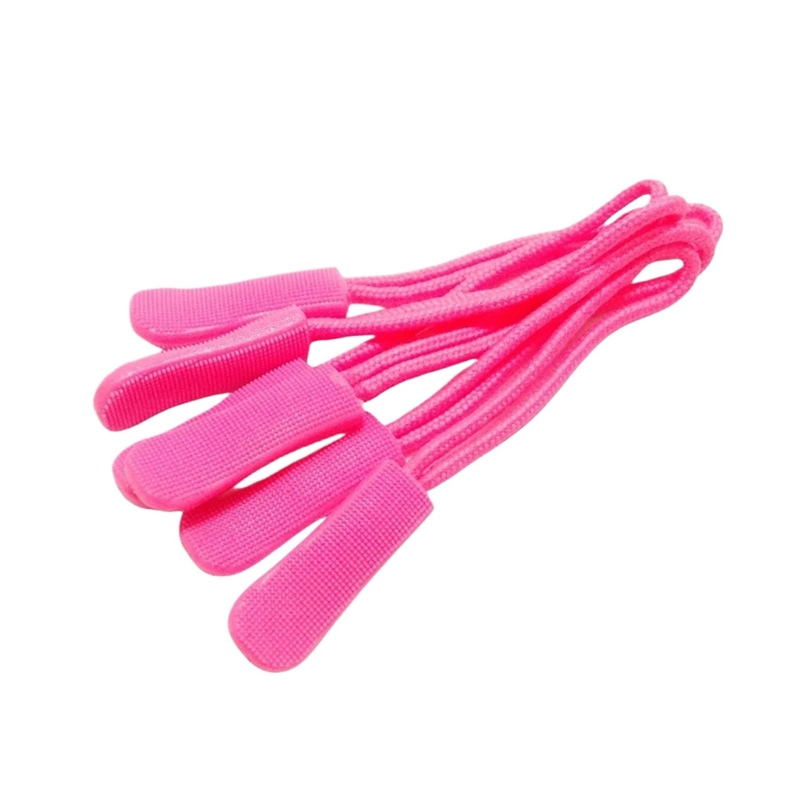 Części zamienne do suwaków, Uchwyt do zamka błyskawicznego. 100 szt. Wielokolorowy pasek ze sznurka akcesoriów odzieżowych(Bright Pink)