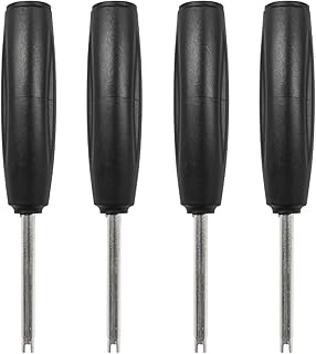4PCS Tire Valve Core Torque Tool, Single Head Valve Core Removal Tool, Schrader Valve Core Remover Installer Tool to Avoid TPMS Damage, Auto Tire Repair Tool (4Pcs Valve Core Torque Tool)