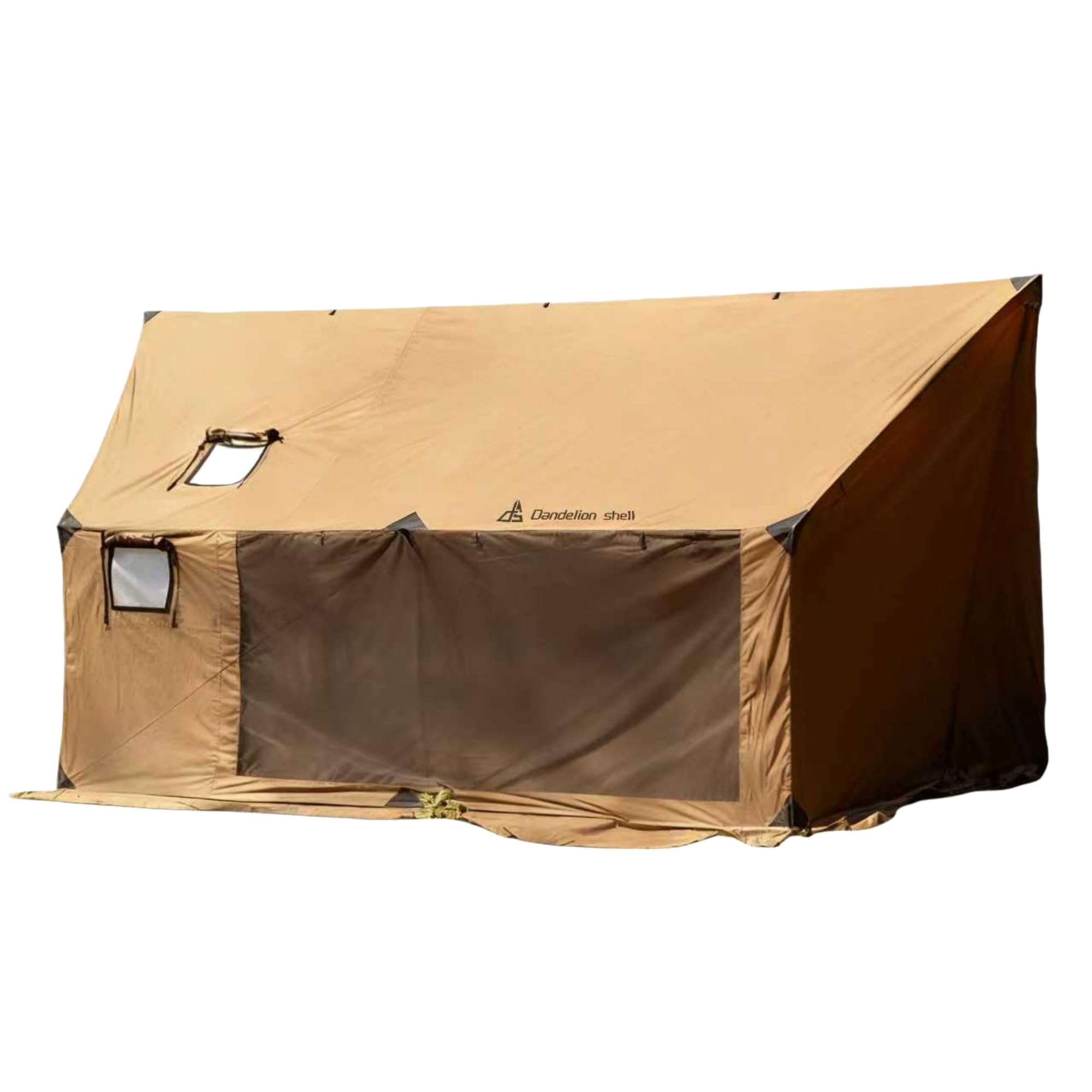 Dandelion Shell Hammock Hot Tent with Stove Jack, Portable Camping Tent | Waterproof windproof hot tent with stove jack, mesh windows and snow skirt for hammock camping, backpacking and outdoor