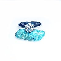 Algopix Similar Product 15 - 1Carat Moissanite Diamond Solitaire