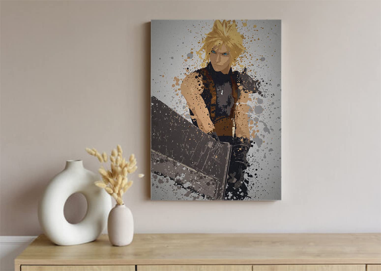 VERRE ART Printed Framed Canvas Painting for Home Decor Office Wall Studio Wall Living Room Decoration (10x14inch Wrapped) - MIDGAR MERCENARY