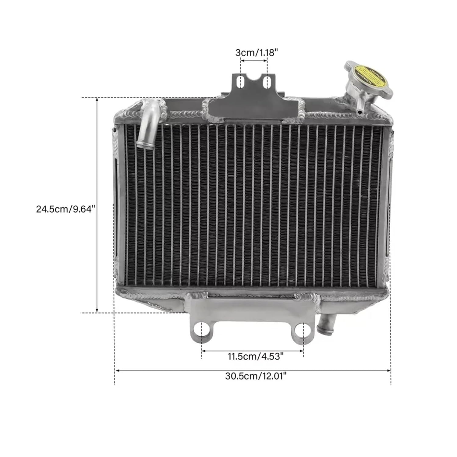 Replacement Radiator Cooler Cooling Compatible with H CR125 CR 125 1998-1999 Motorcycle