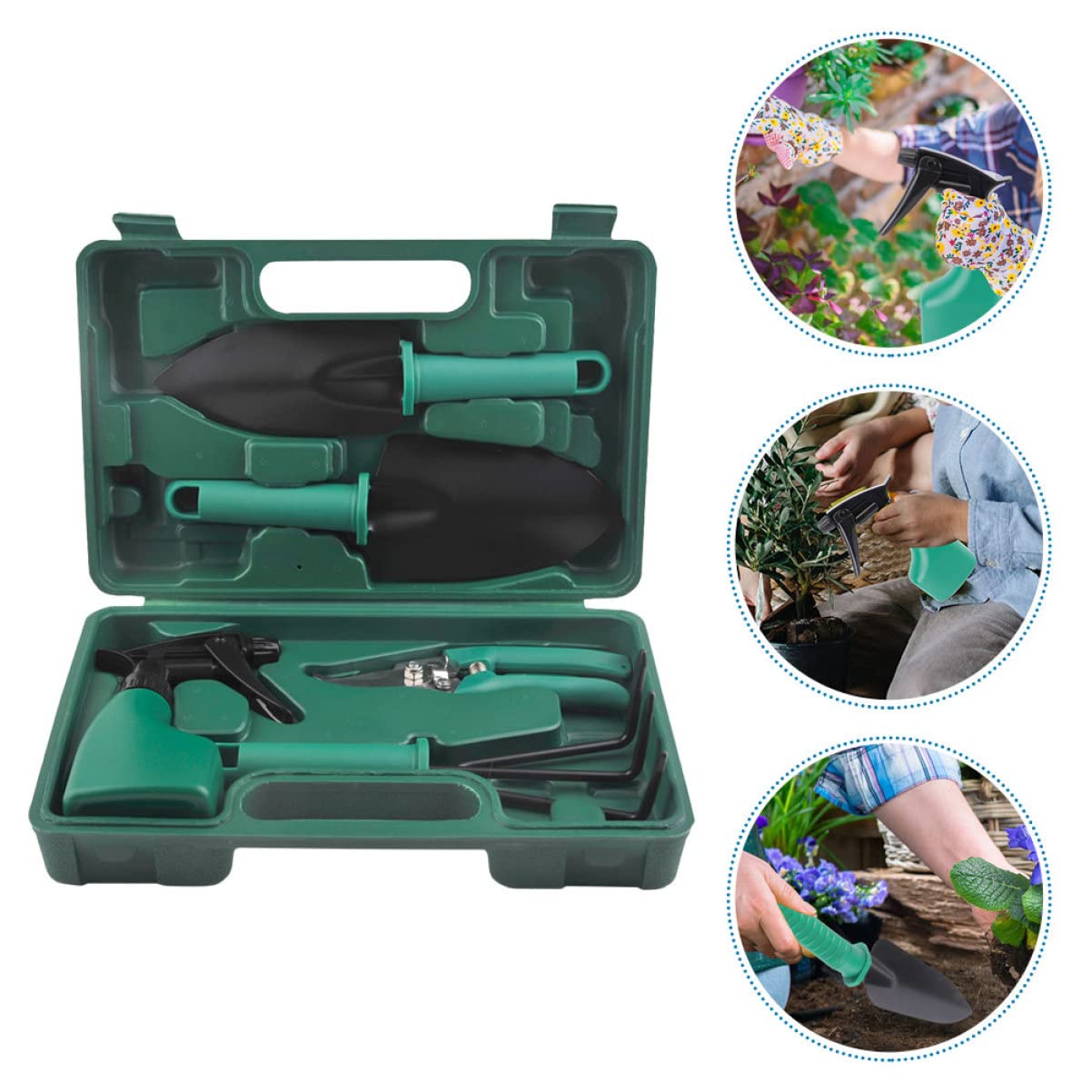 Yardwe 1 Set Strumenti Da Giardinaggio Organizer Per Attrezzi Da Giardino Strumento Di Diserbo Strumento Di Giardinaggio Strumenti Vegetali Pala Forbici Da Potatura Per Giardinaggio Pp