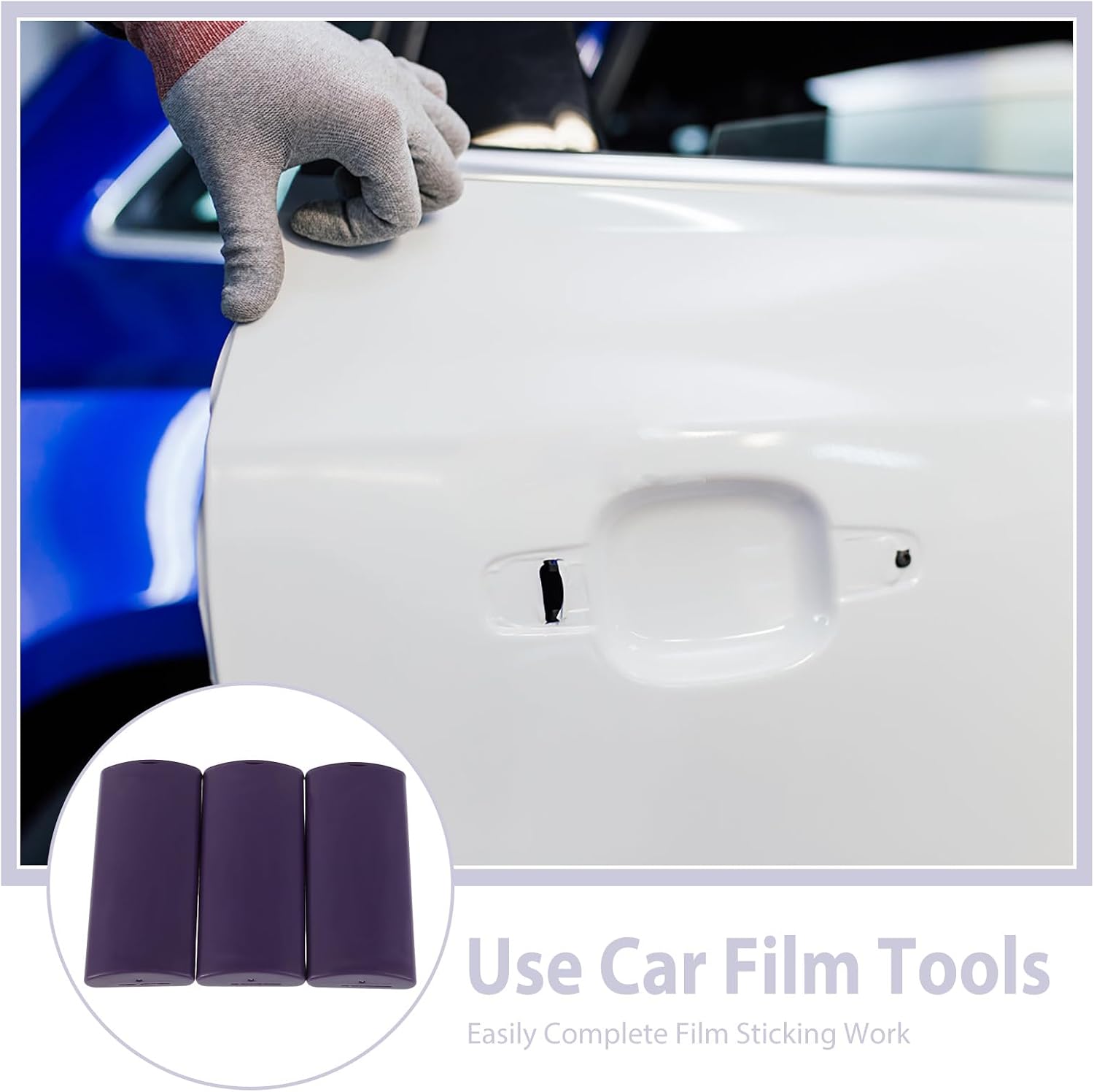 MAGICLULU 3pcs Car Window Film Tools Kit with Blade Snapper and Plastic Trim Removal Tool for Automotive Vinyl Wrap and Window Tint Installation