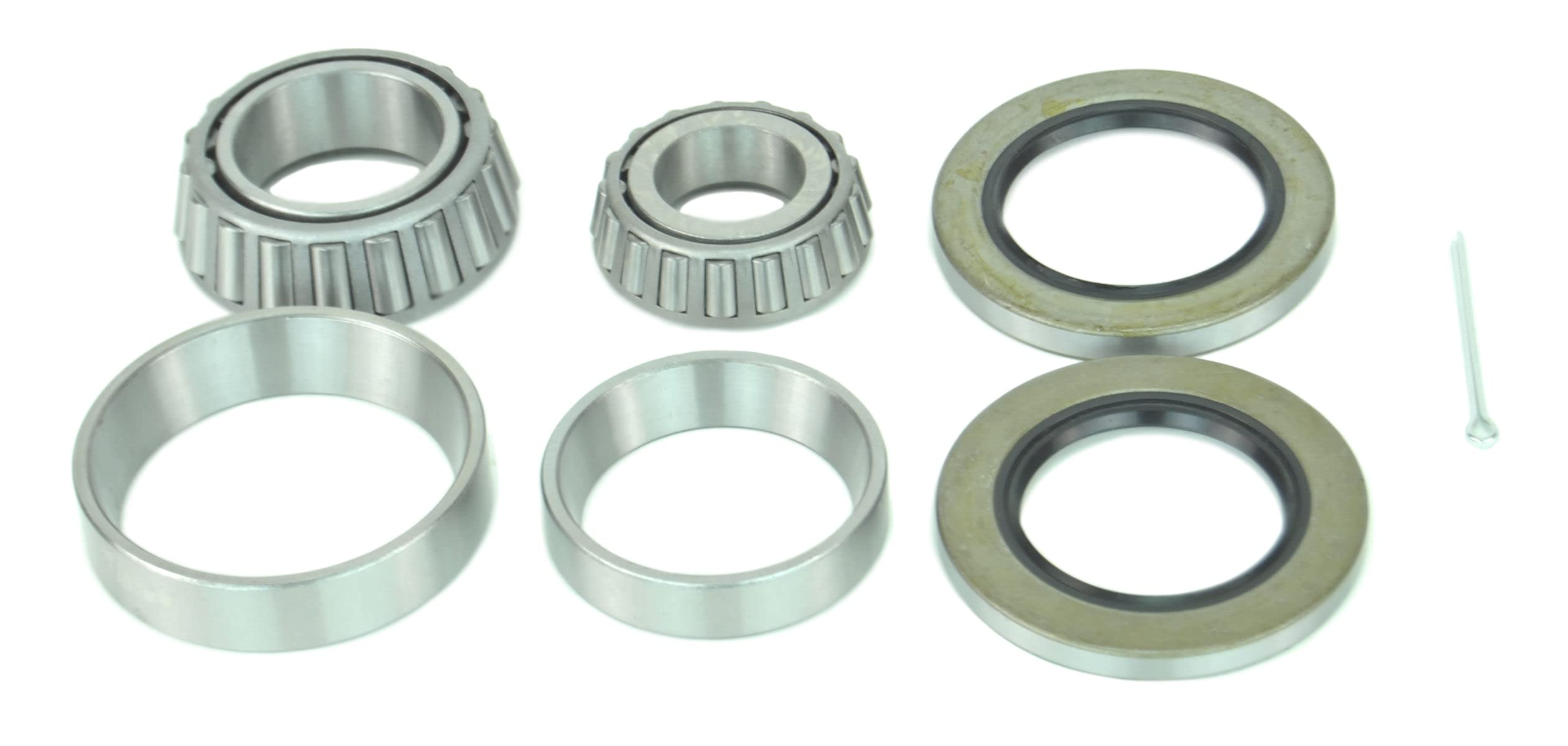 Sturdy Built (2) Trailer Wheel Bearings Kit 8 Bolt 1 1/4 (14125A) x1 3/4 (25580) with Seals