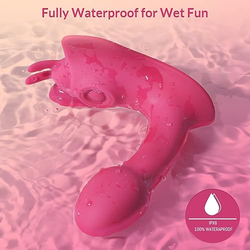 Miniatura 7 de Vibrador remoto de doble acción  MEANINS Sophia, vibrador de punto G con modos de vibración y aleteo, consolador vibrador de punto G, juguetes