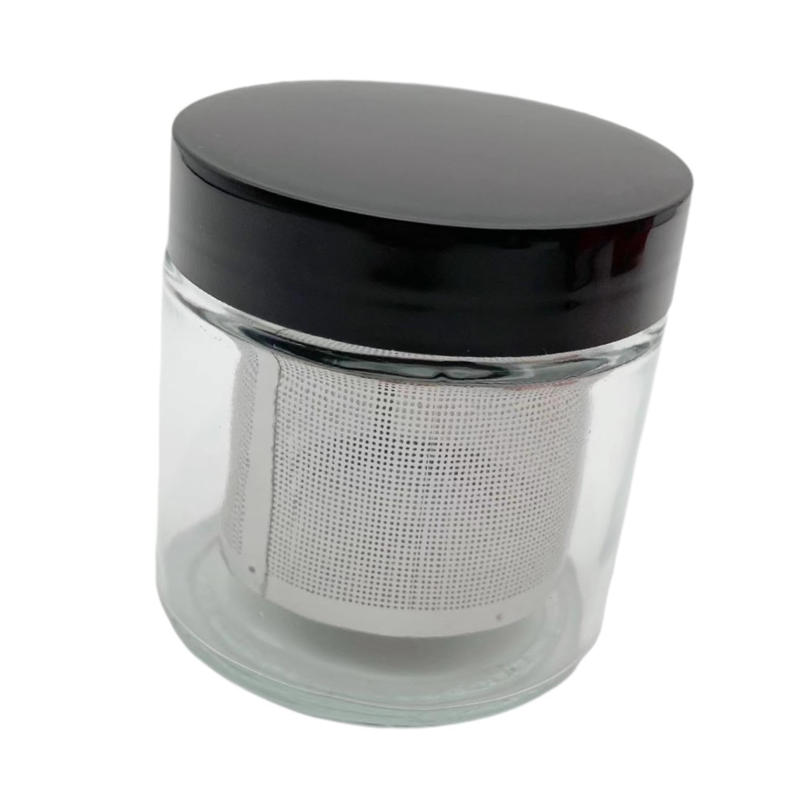 Tamis en acier inoxydable, flacon de lavage manuel, bocal de nettoyage pour bijoux, pot de nettoyage pour pierres précieuses, format compact, pour bagues et verres,