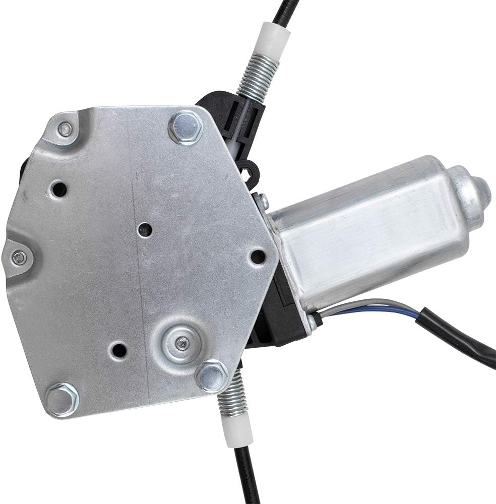 AutoandArt Brock Replacement Driver Rear Power Window Regulator with Motor Assembly Compatible with 2000-2004 Dakota Quad Cab Pickup Truck
