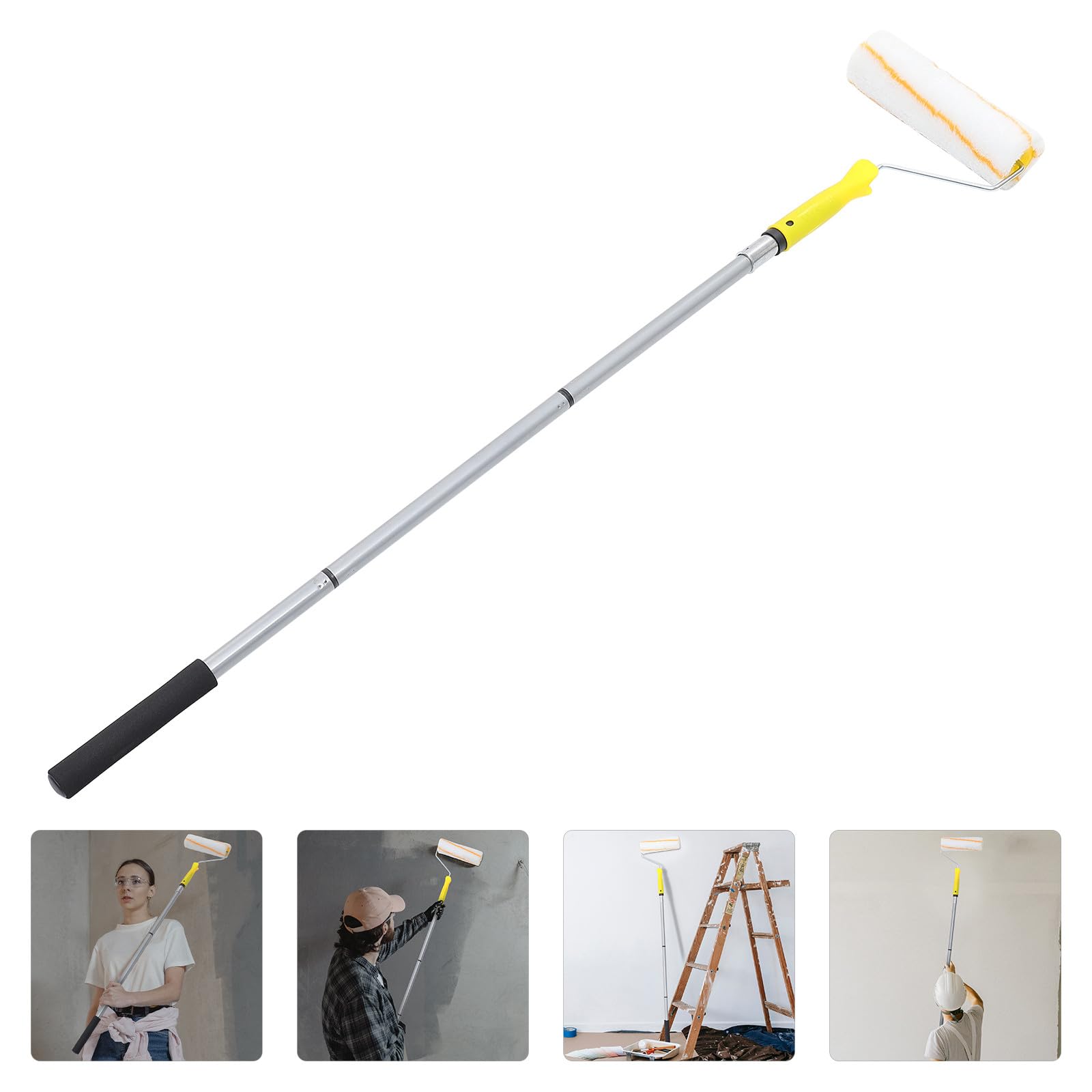 Per Pittura in Microfibra Per Pittura Staccabile Rulli Per Professionali Per Soffitti e Superfici Leggero e Comodo Da Usare Per Verniciatura Uniforme