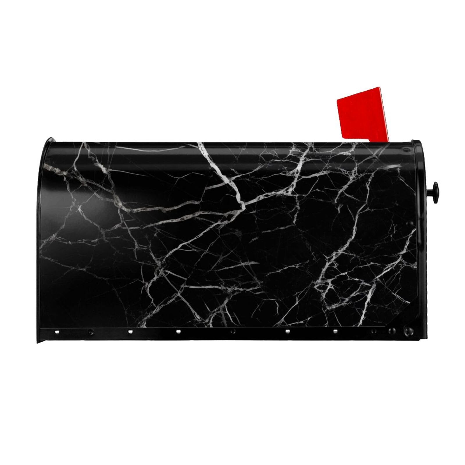 Couverture de boîte aux lettres marbre noir magnétique 53x45 cm