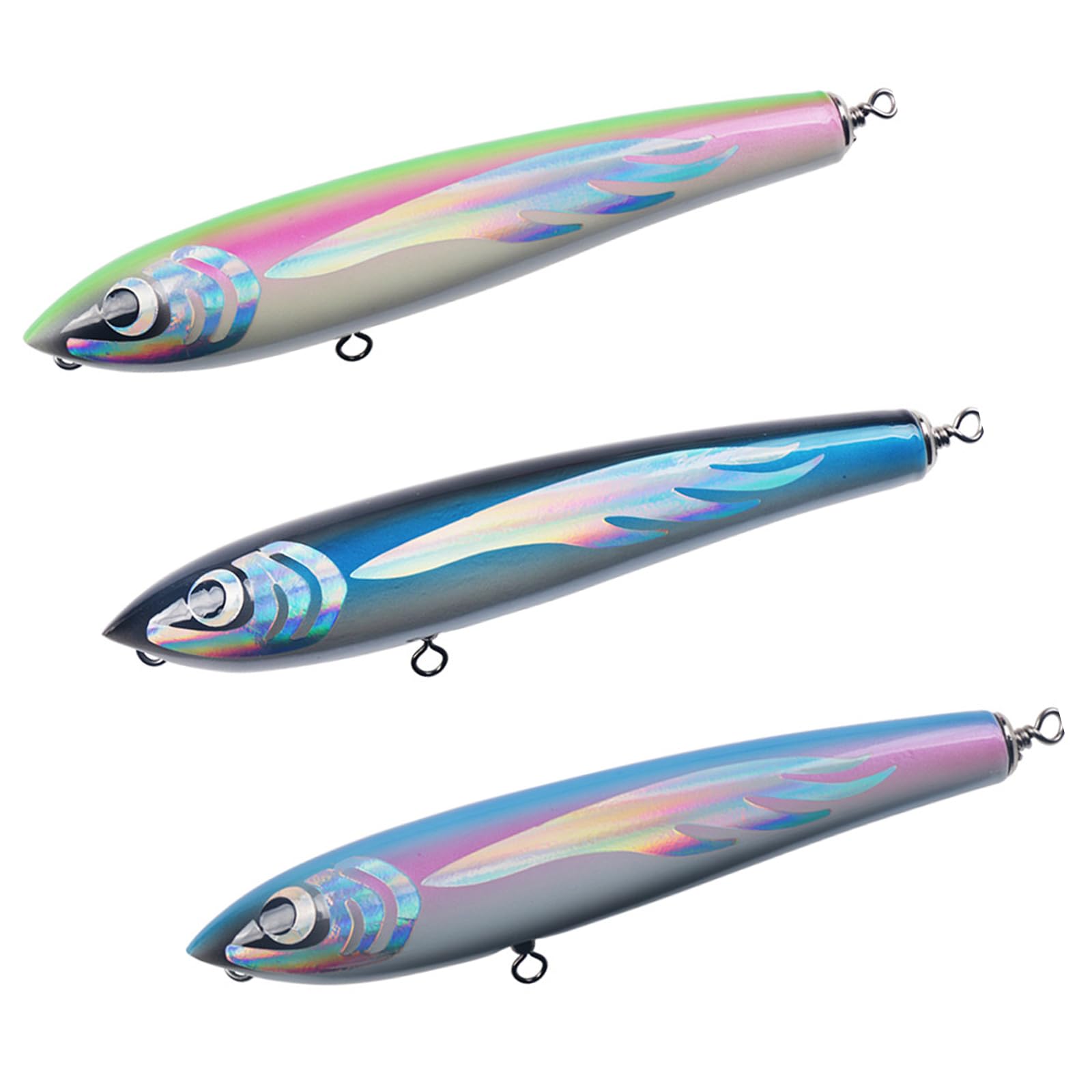 3 richiamo Pesca a traina in profondità Mare Matita Barche da Pesca Esche Artificiali richiamo Acqua salata Barche Esche da Pesca Artificiale Duro