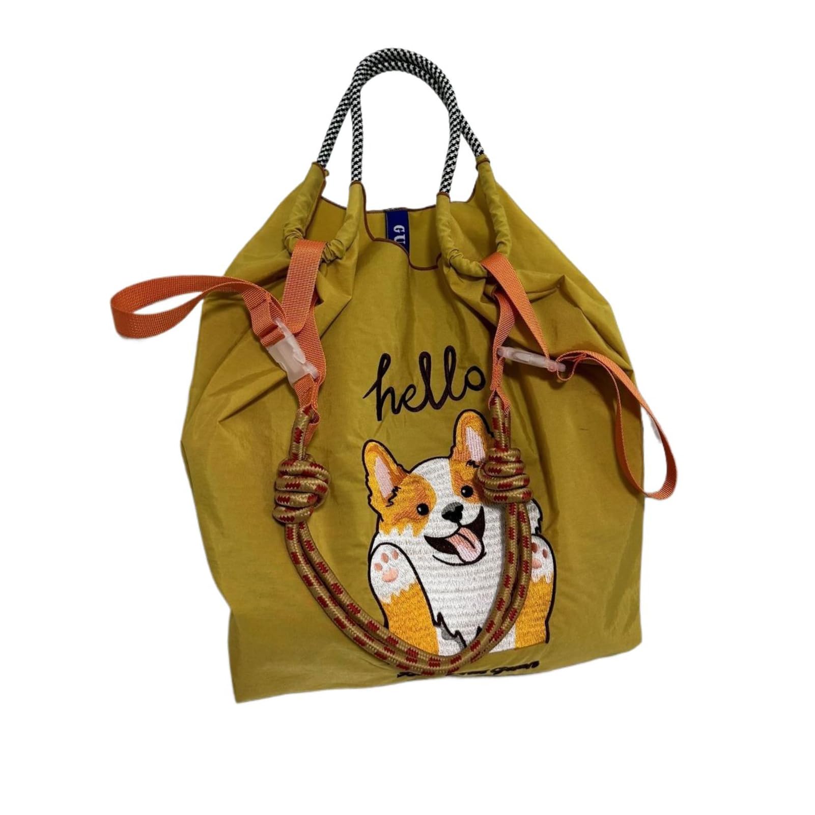 Amazon | [Shysay] ボールチェーンバッグ 刺繍 エコバッグ