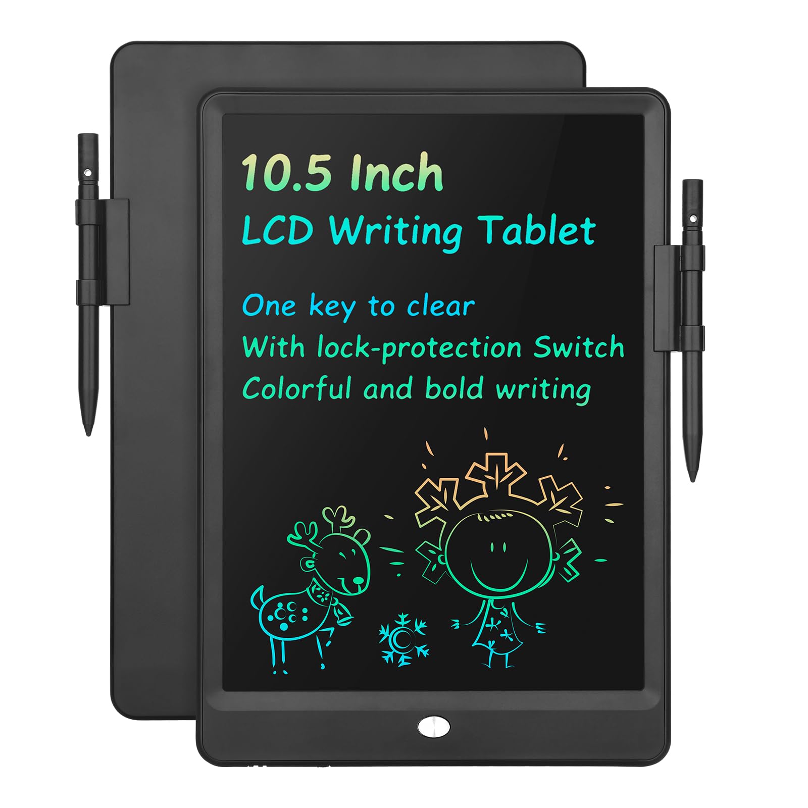 Mafiti LCD Writing Tablet 10 Inch Electronic Writing Drawing Pads Portable Doodle Board Gifts for Kids Travel Toys for Toddler Birthday Christmas Gift for Boys Girls Age 3 4 5 6 7 8 Black